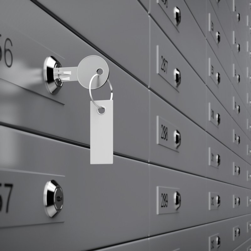 Key in locked box