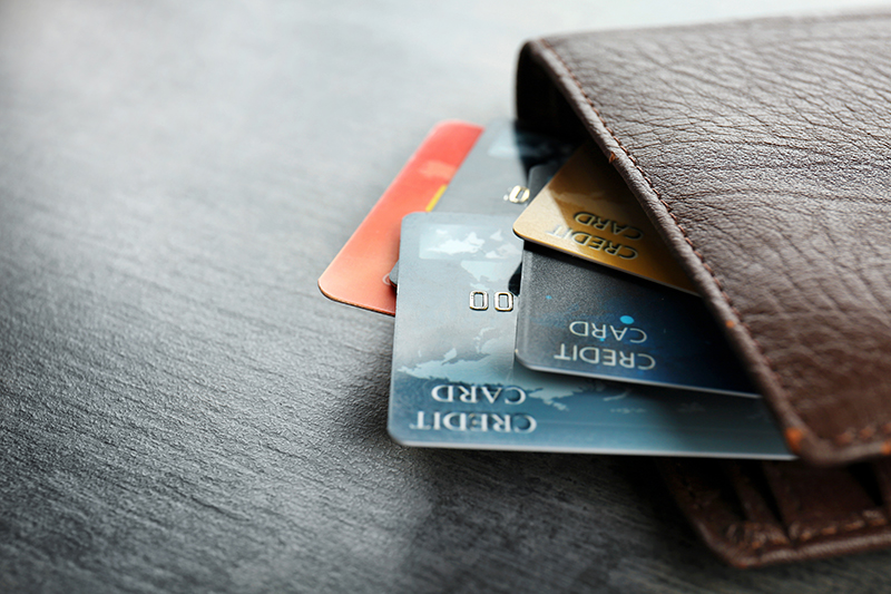 Credit Cards in a wallet