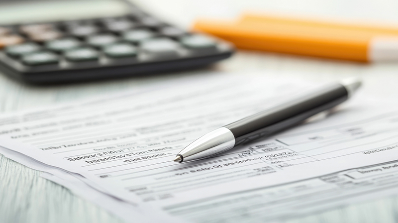 documents with calculator