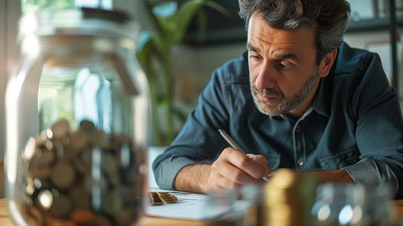 Man worried about money